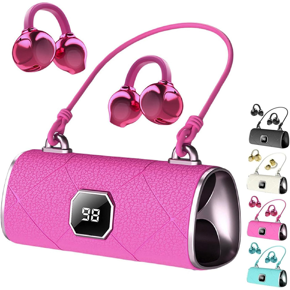 Bluetooth Headset On Ear - Open-ear draadloze Bluetooth-oortelefoons met LED digitaal