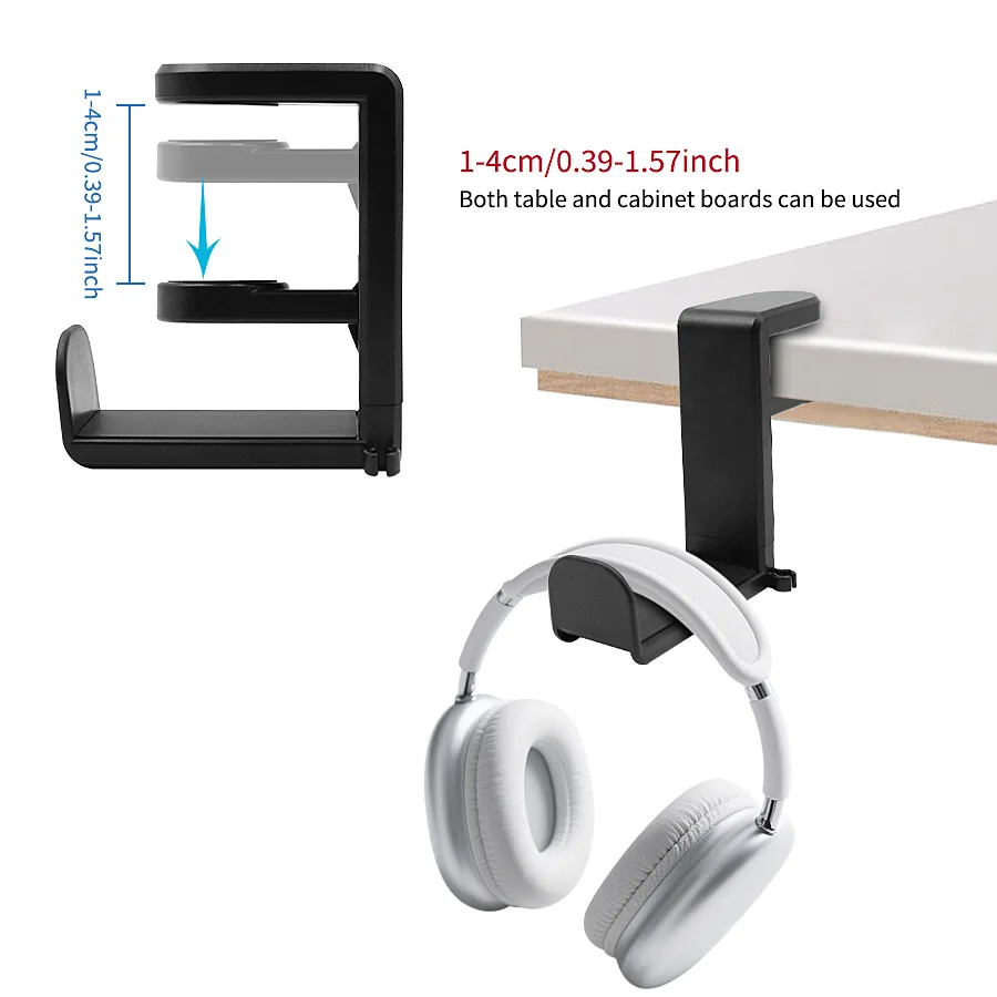 Headphone Stand Desk - 360 ° Draaibare hoofdtelefoonstandaard, verstelbaar, geen