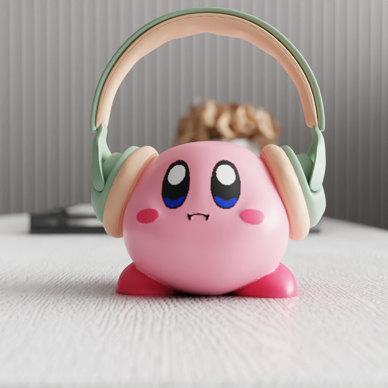 Headphone Stand Desk - MSKA hoofdtelefoonstandaard Kirby schattige cartoon creatieve