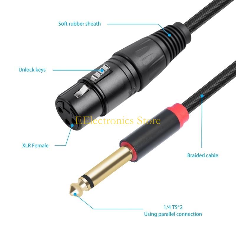 B03C Vrouwelijke 3Pin naar 6,3 - Audio Splitter Y recensie en prijs